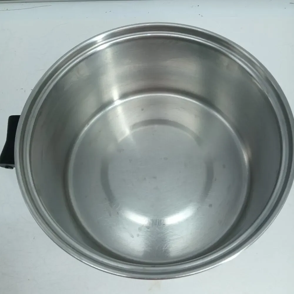 Saladmaster Stockpot 6.5 Qt Dutch Oven Multi-Ply Stainless Waterless Fry Pan Lid